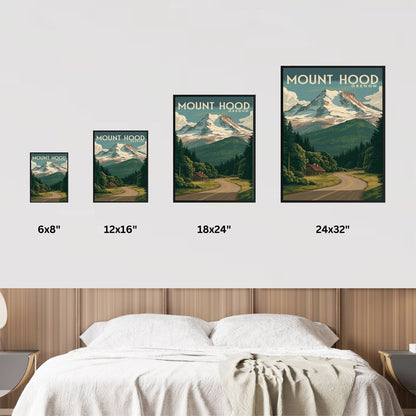 Mount Hood Vintage Travel Poster - Mount Hood Adventure