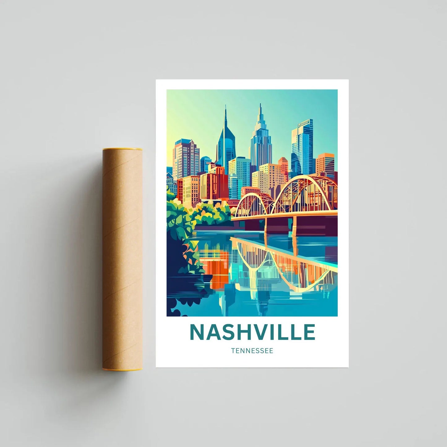 Nashville Travel Poster