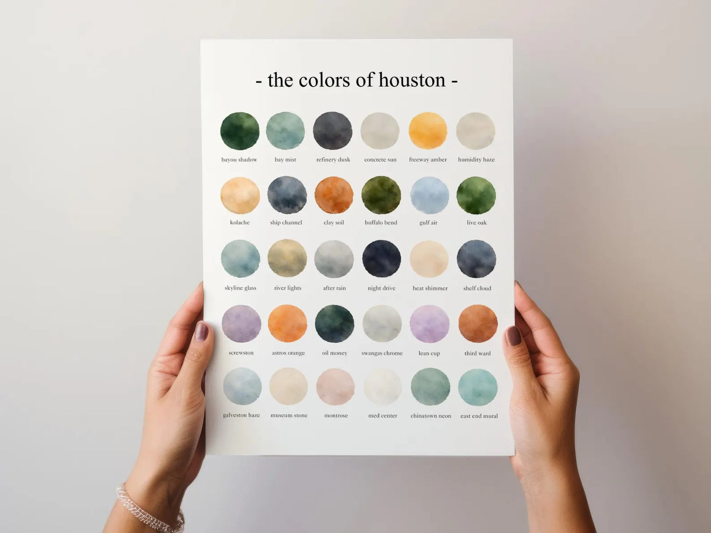 The Colors of Houston – Watercolor