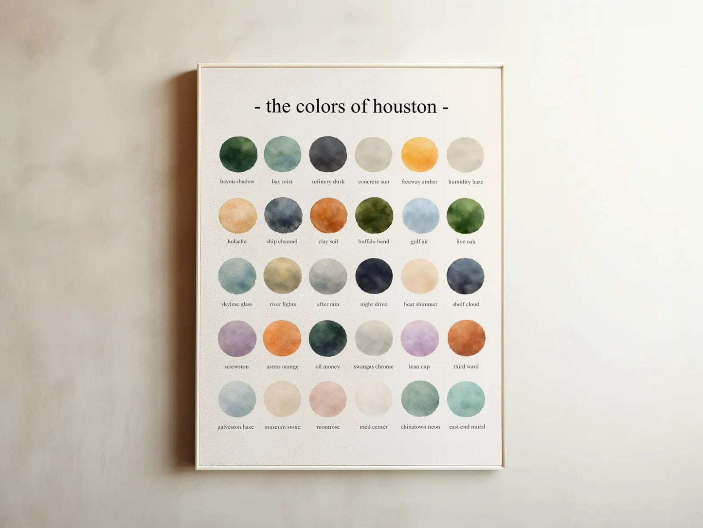 The Colors of Houston – Watercolor