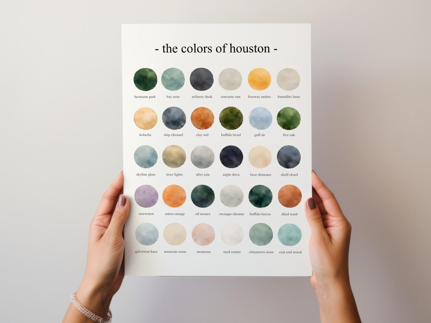 The Colors of Houston – Watercolor