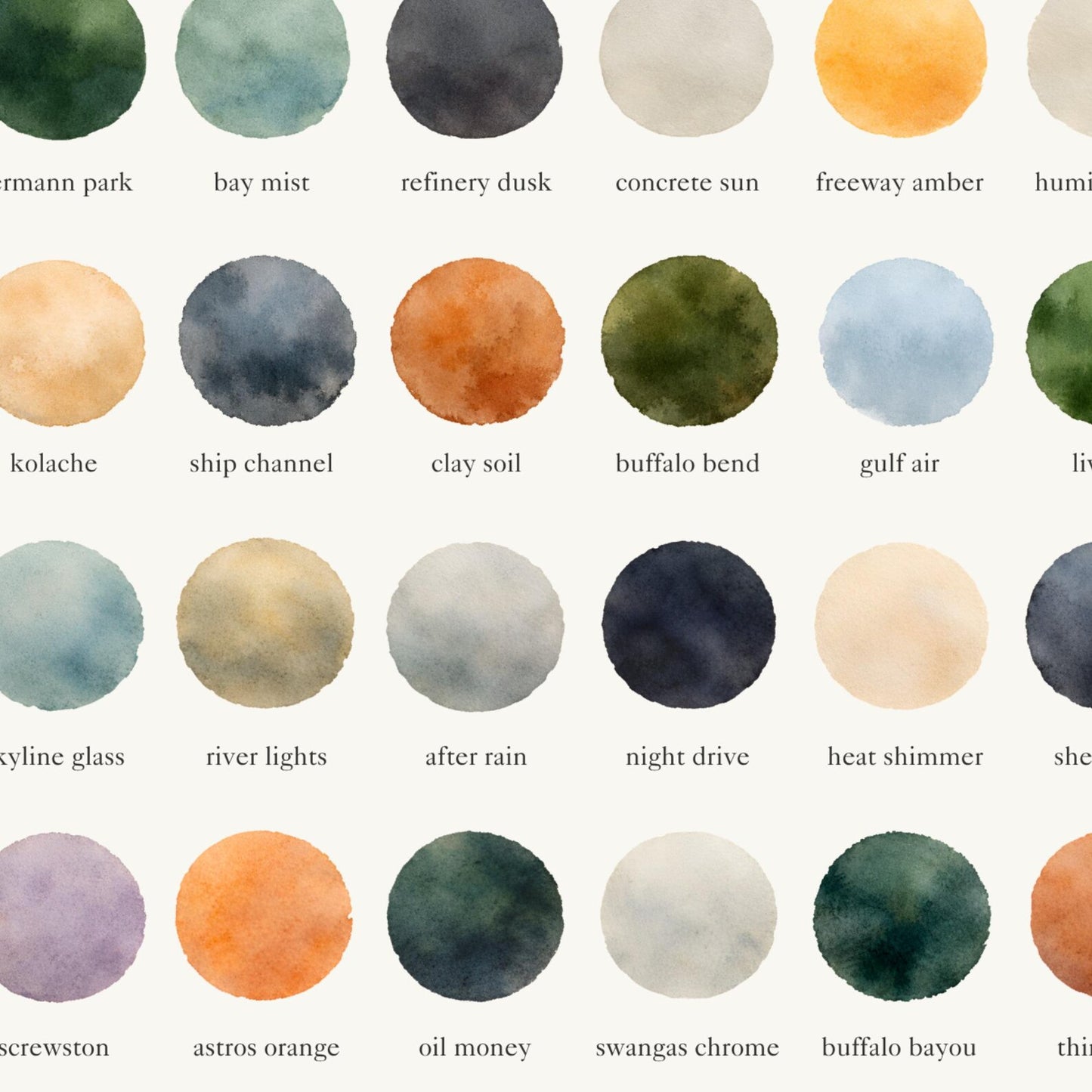 The Colors of Houston – Watercolor