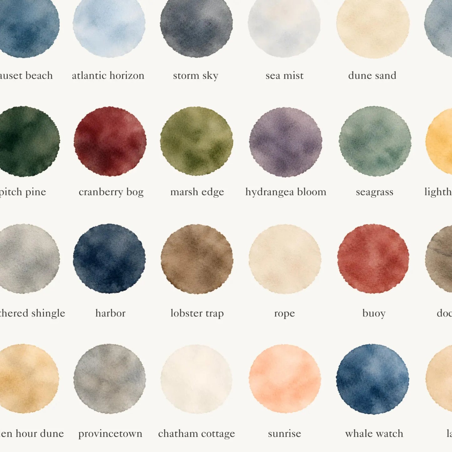 The Colors of Cape Cod - Watercolor Print