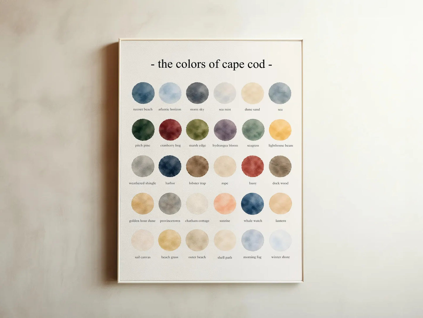 The Colors of Cape Cod - Watercolor Print