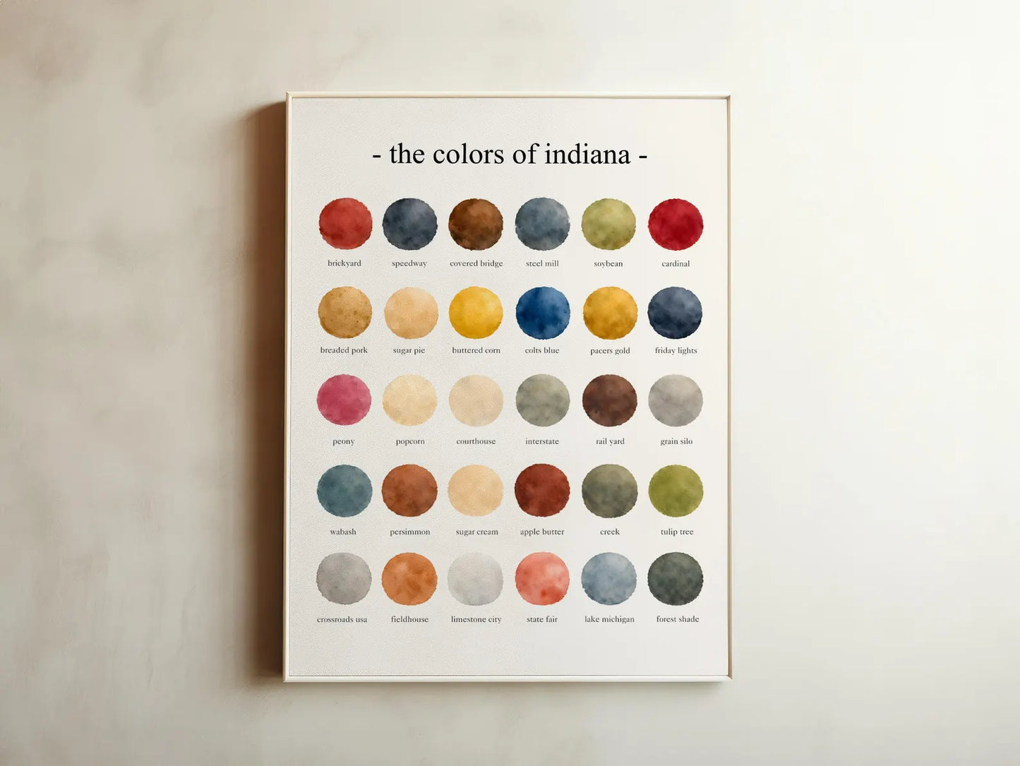 The Colors of Indiana