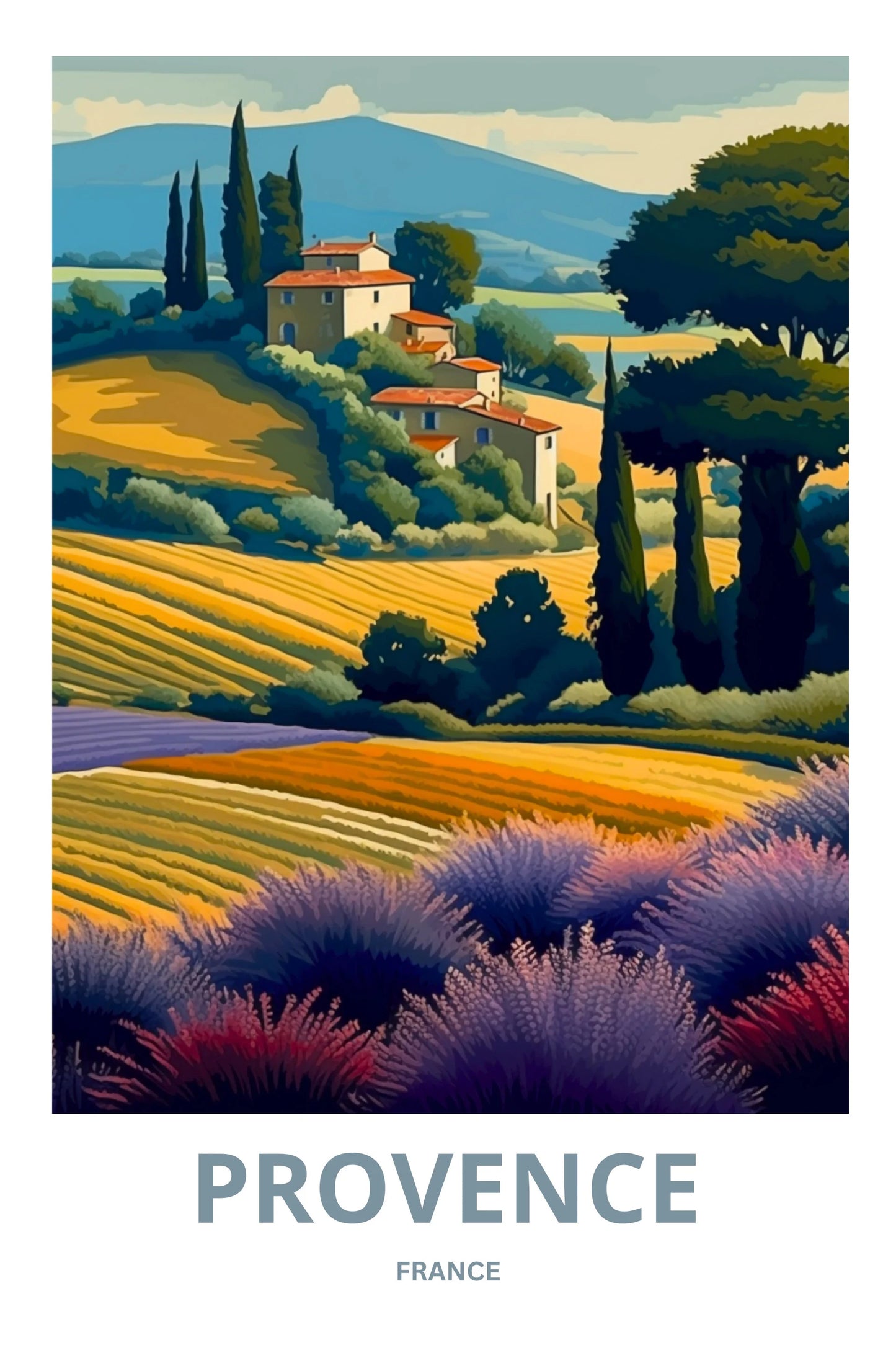 Provence Travel Poster