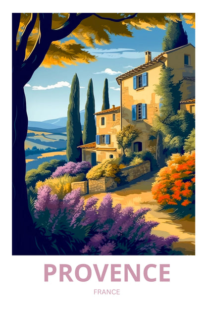 Provence Travel Poster