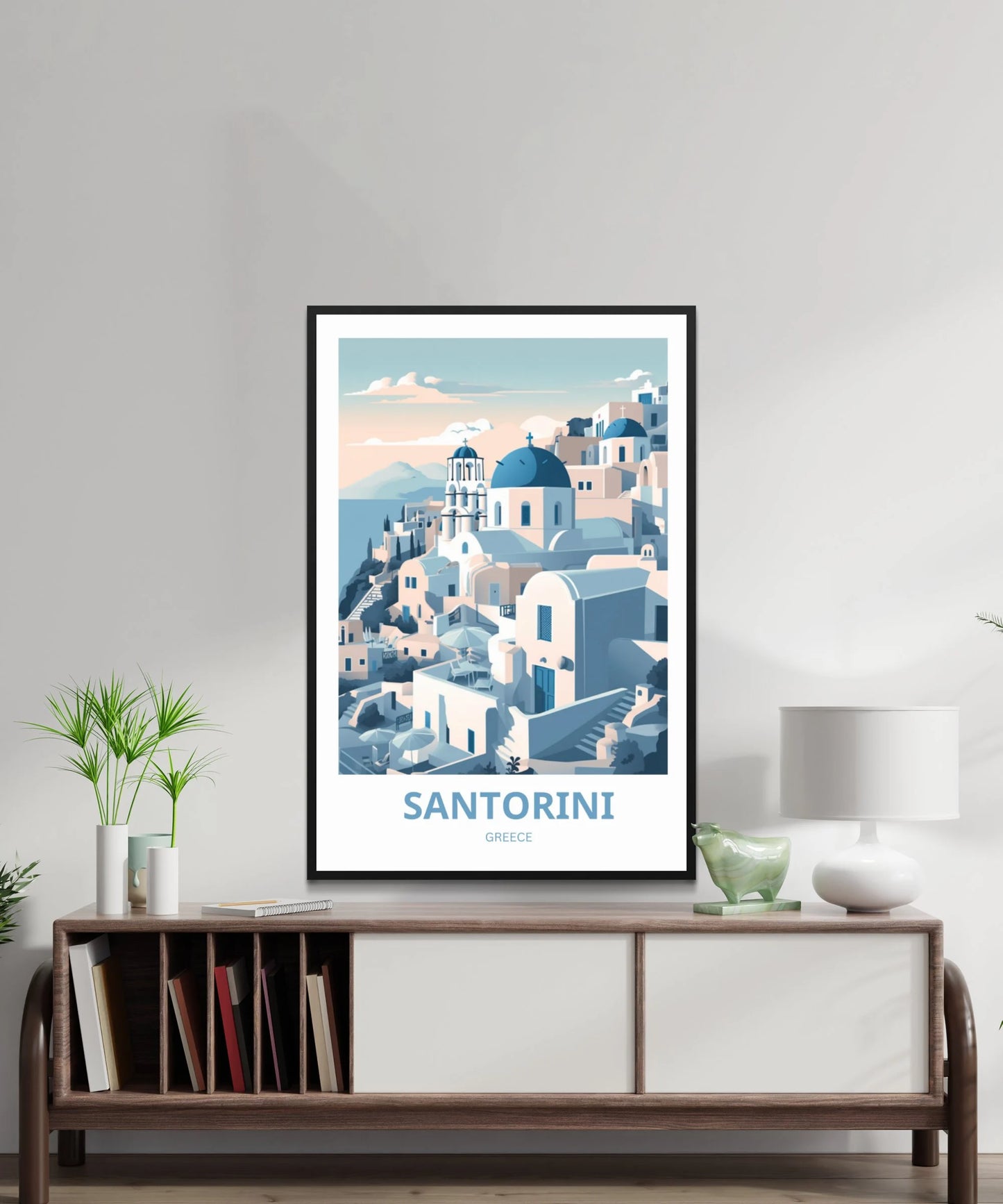 Santorini Travel Poster