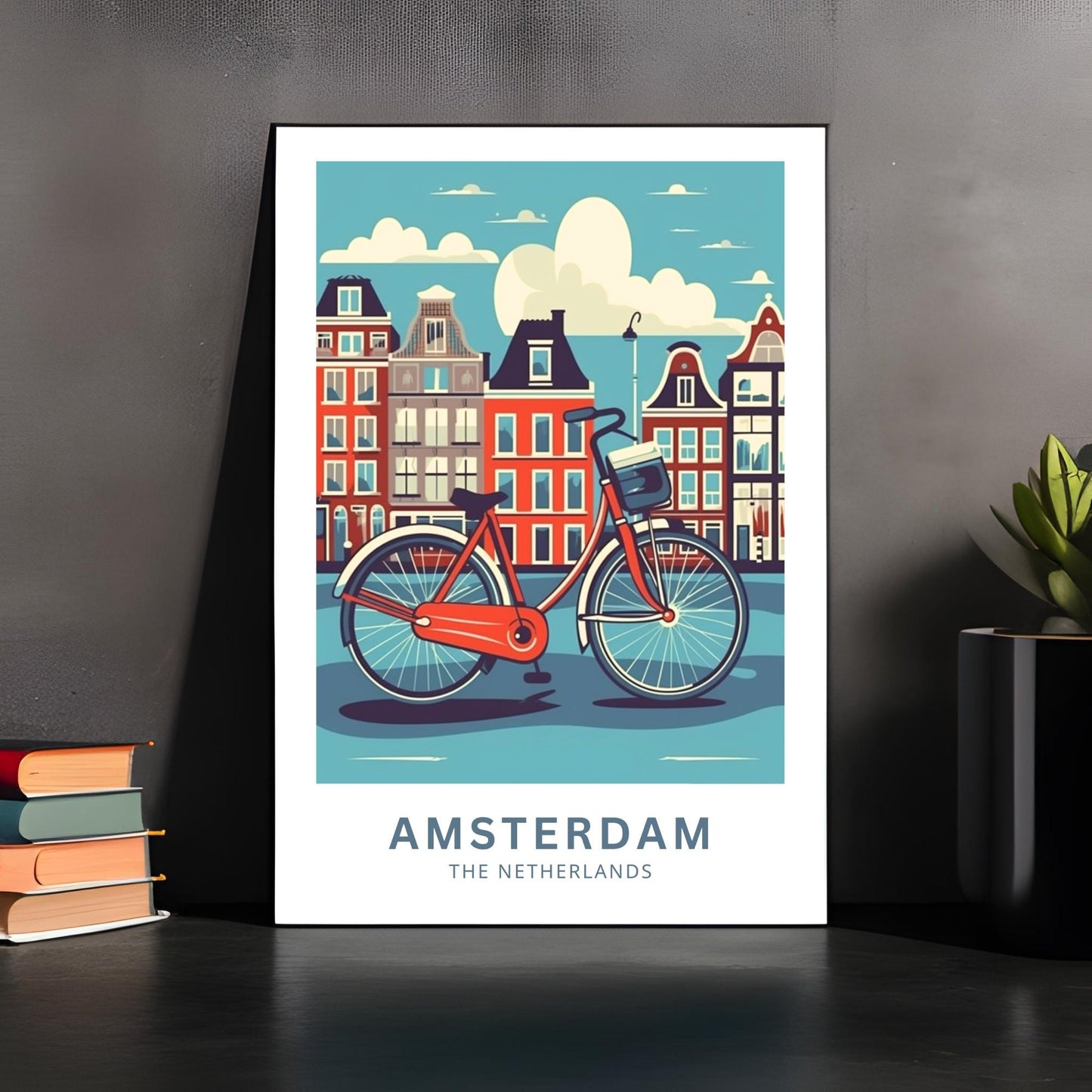 Amsterdam Travel Poster