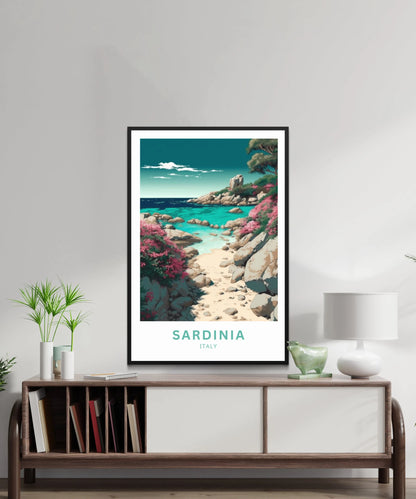 Sardinia Travel Poster