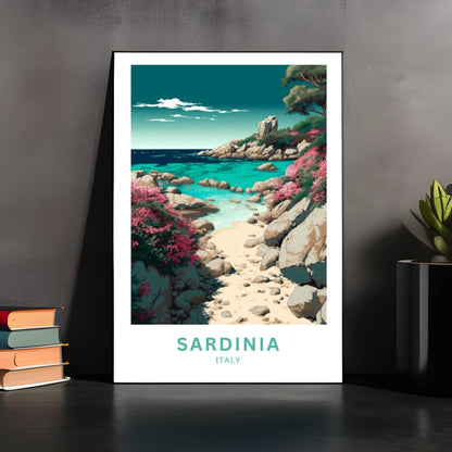 Sardinia Travel Poster