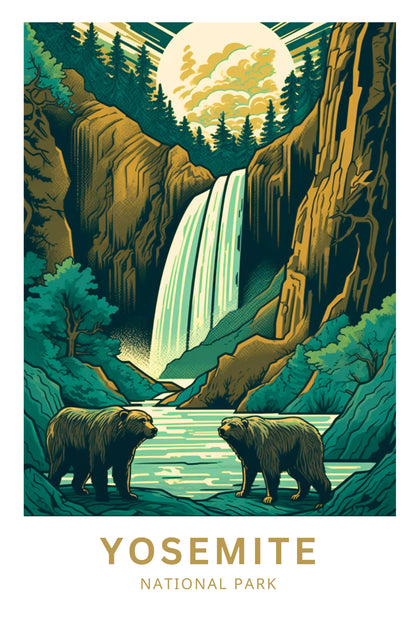 Yosemite Travel Poster