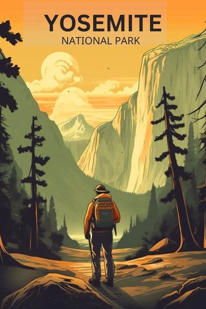 Yosemite Travel Poster