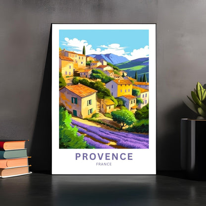 Provence, France Print | France Wall Art | Travel Poster | Provence | Provence Region | French Countryside Poster Gift - TravelTreasureCo