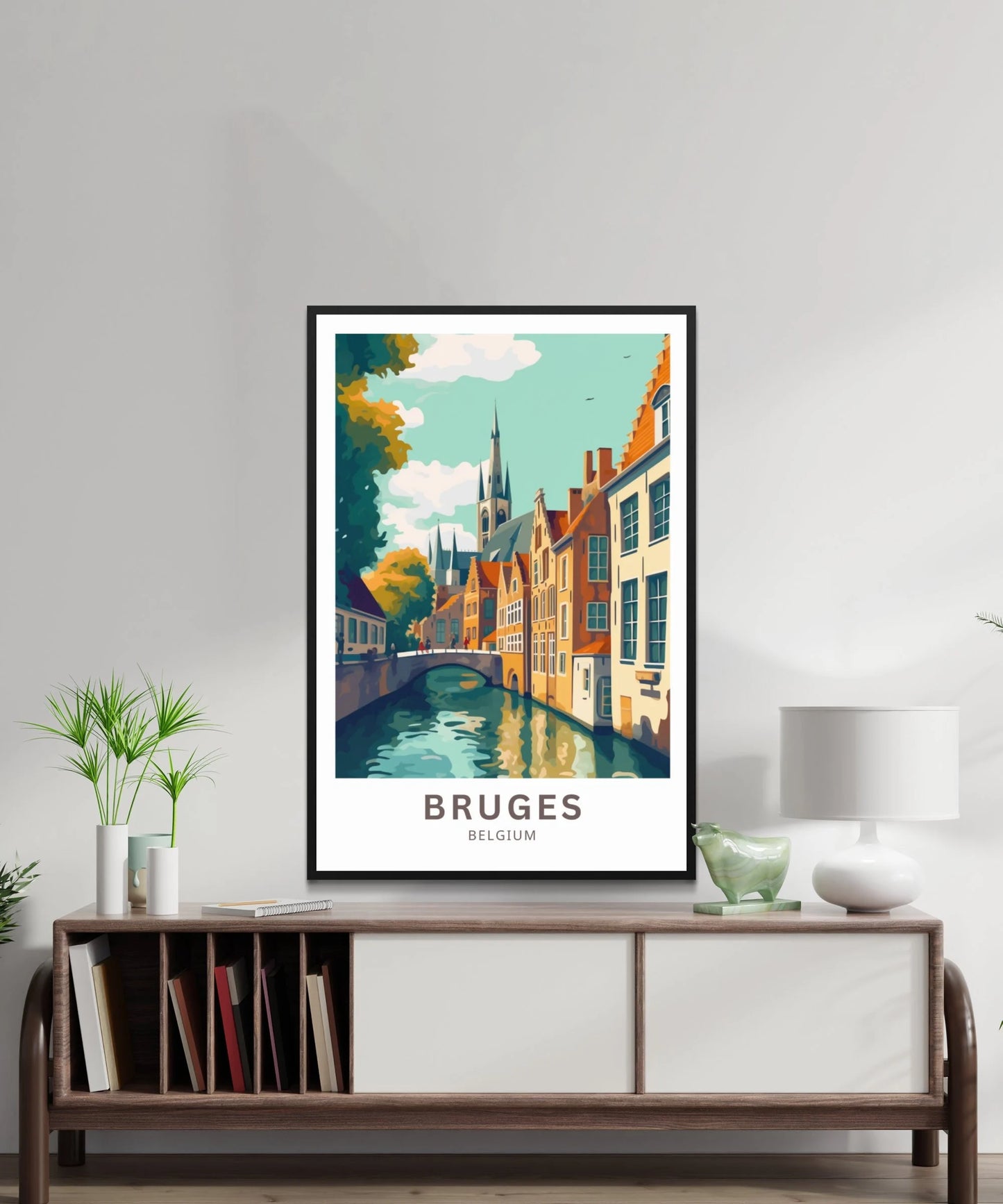 Bruges Belgium Travel Poster