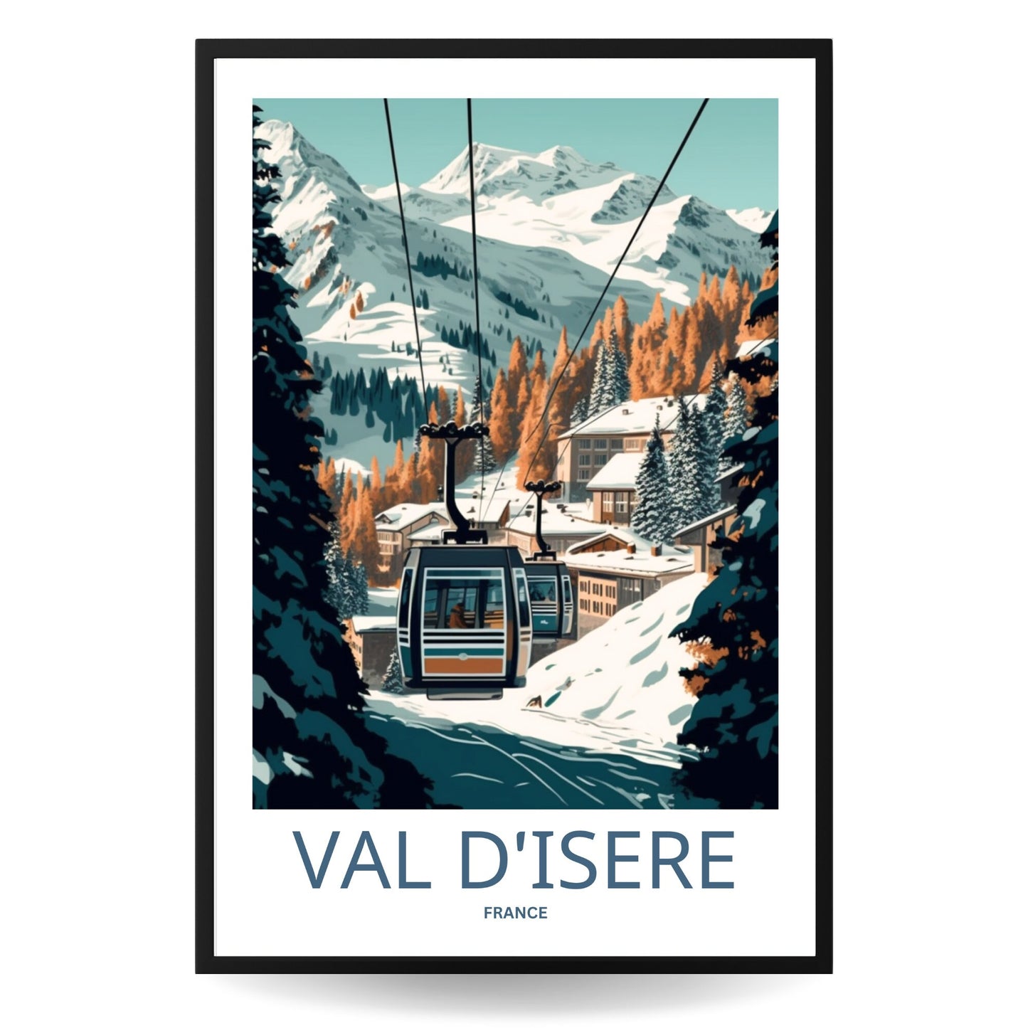 Val d'isere Travel Poster