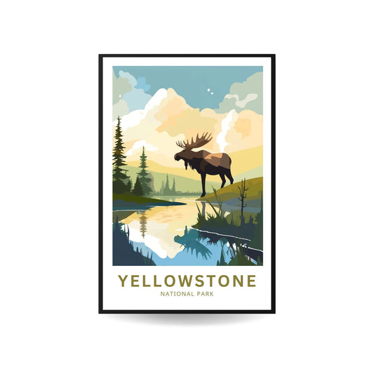 Yellowstone National Park  Travel Poster