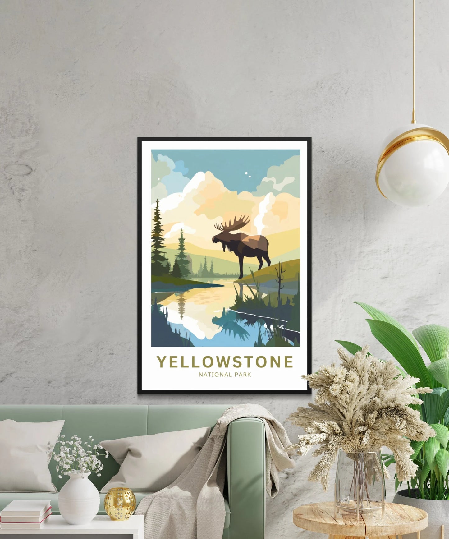 Yellowstone National Park  Travel Poster