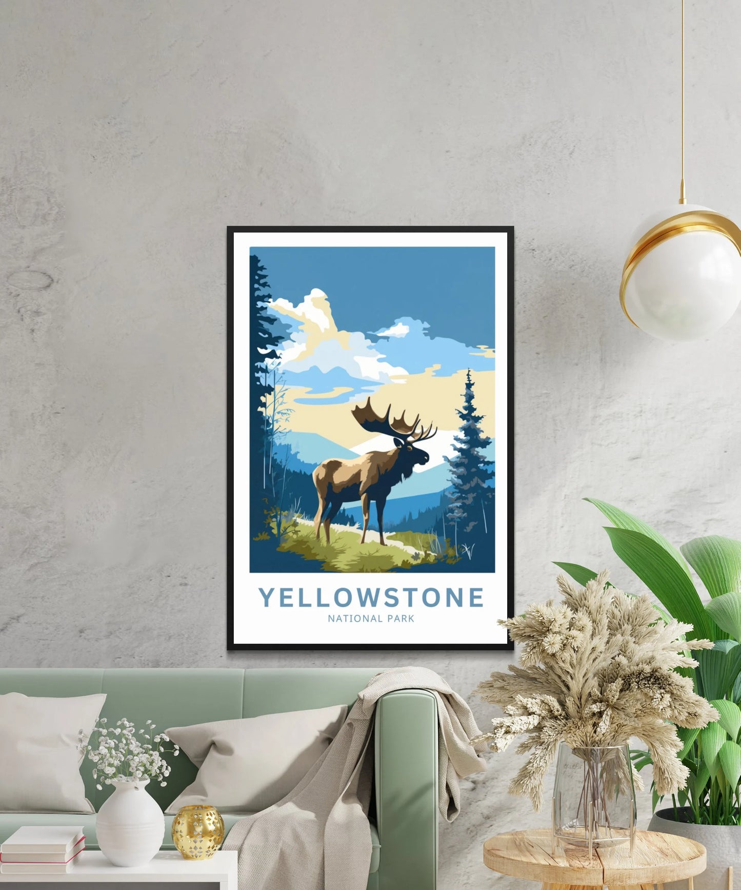 Yellowstone National Park  Travel Poster