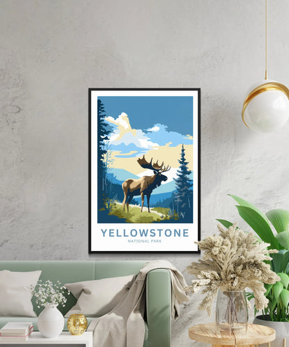 Yellowstone National Park  Travel Poster