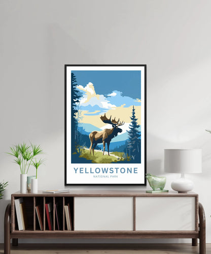 Yellowstone National Park  Travel Poster