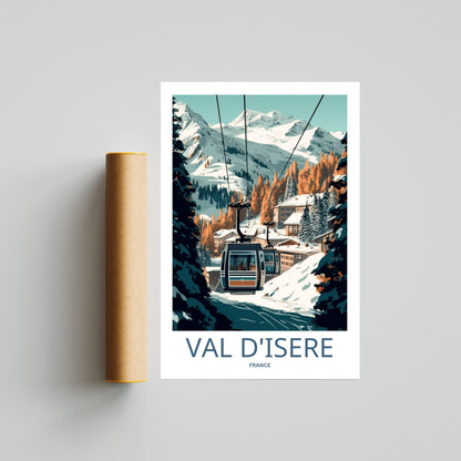 Val d'isere Travel Poster