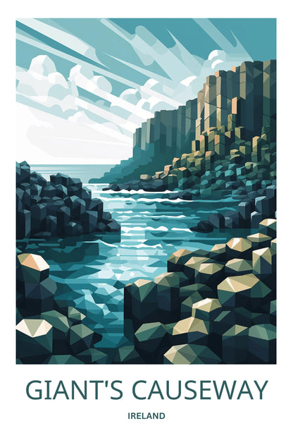 The Giant's Causeway Travel Poster