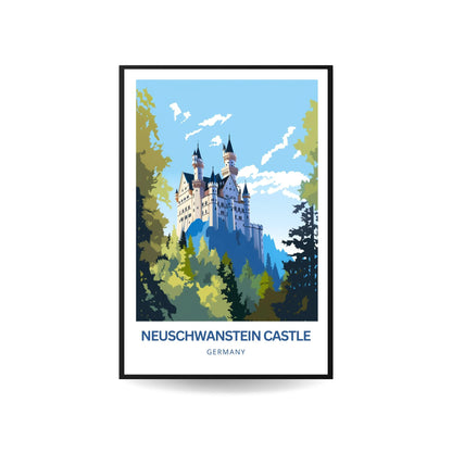 Neuschwanstein Travel Poster