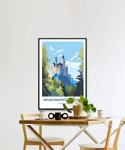 Neuschwanstein Travel Poster