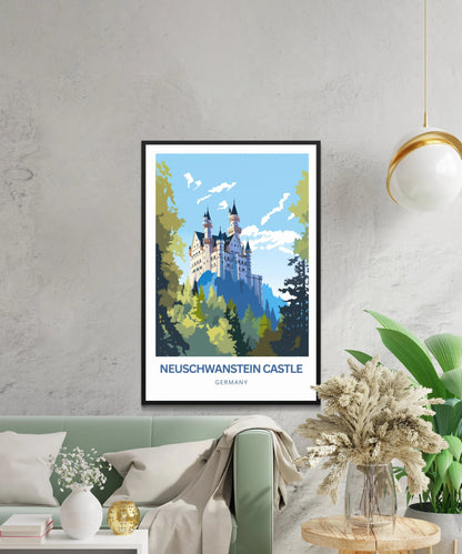 Neuschwanstein Travel Poster