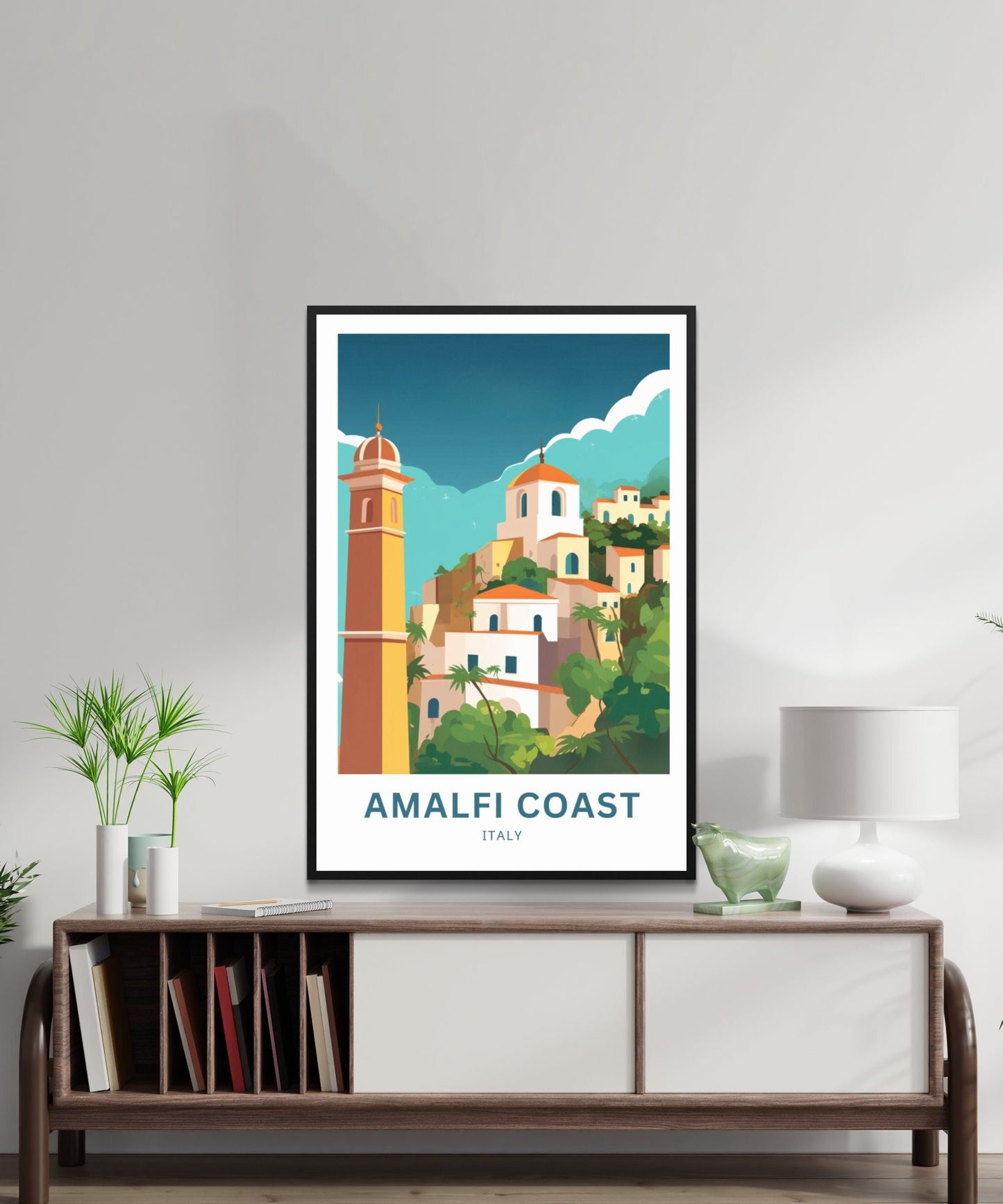 Amalfi Coast Travel Poster - Picturesque Views