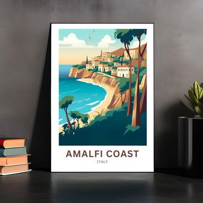 Amalfi Coast Travel Poster - Iconic Coastline