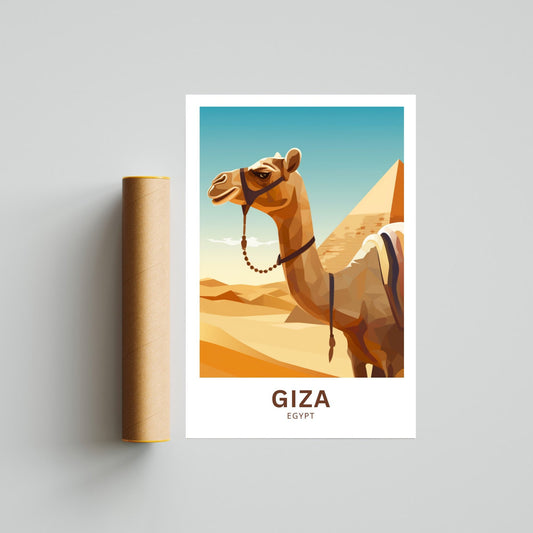 Giza Travel Poster