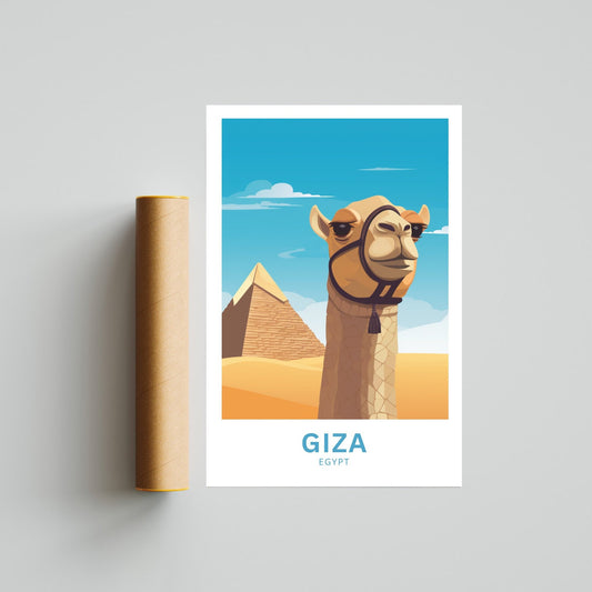 Giza Travel Poster