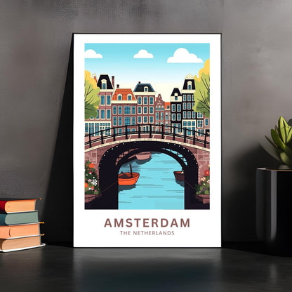 Amsterdam Travel Poster