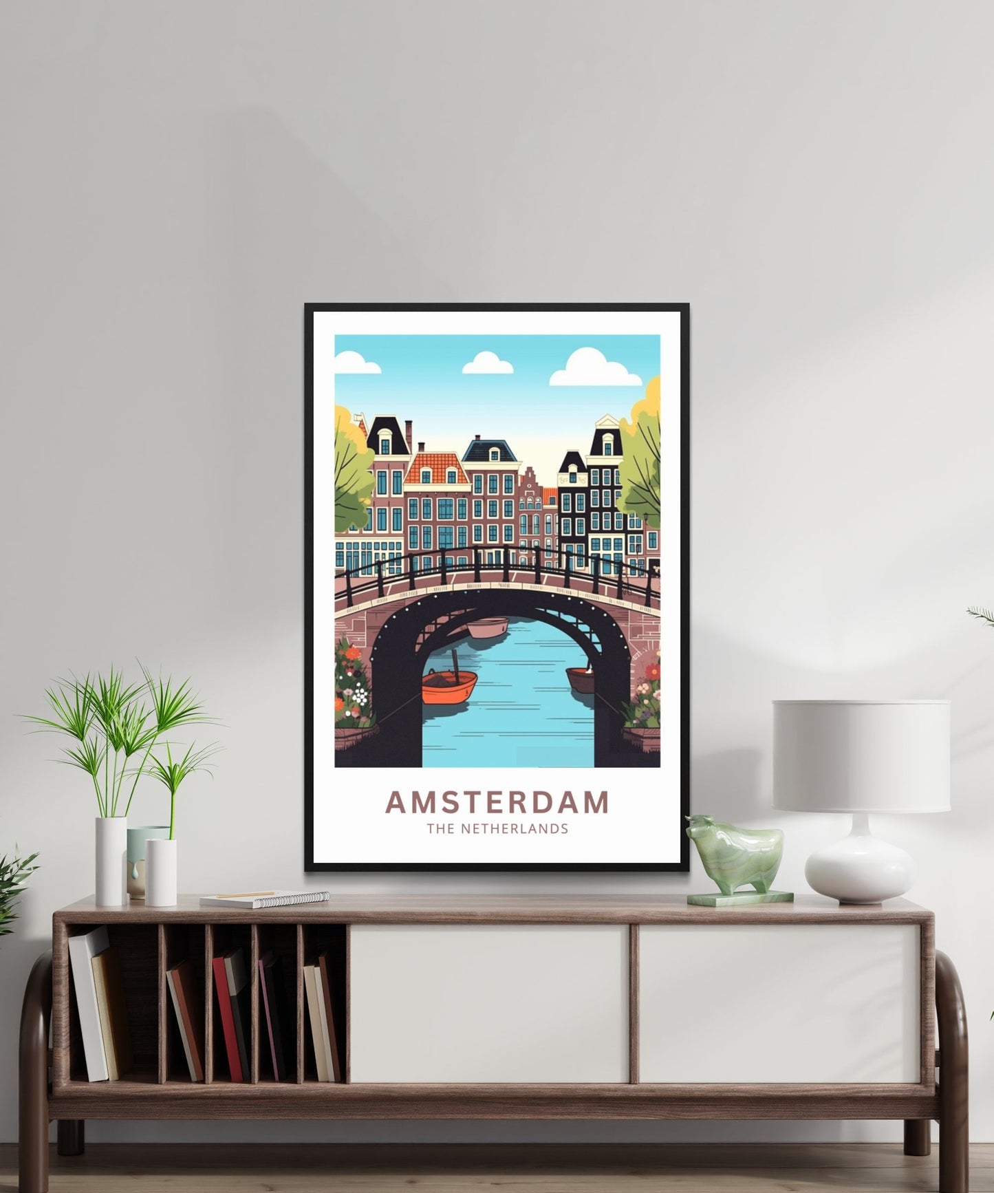 Amsterdam Travel Poster