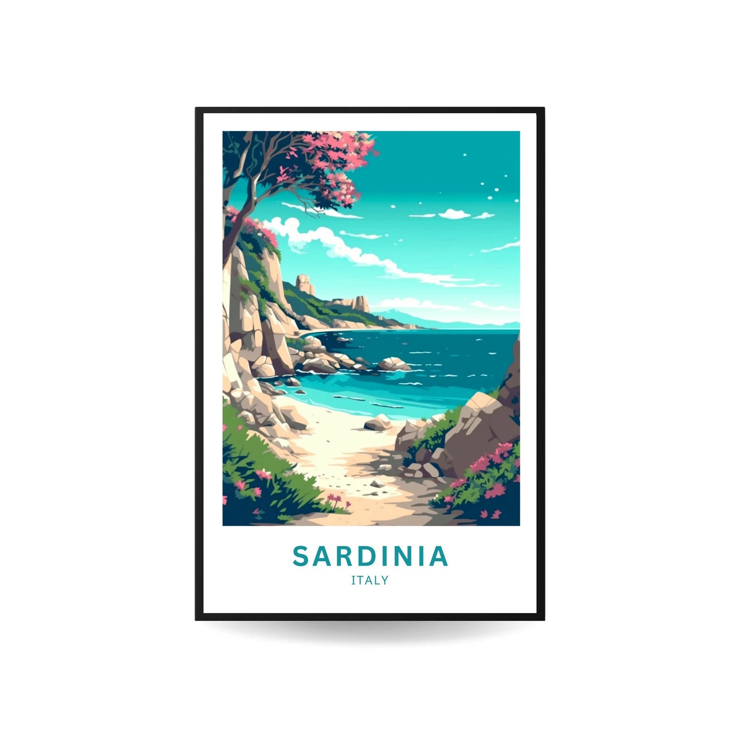 Sardinia Travel Poster