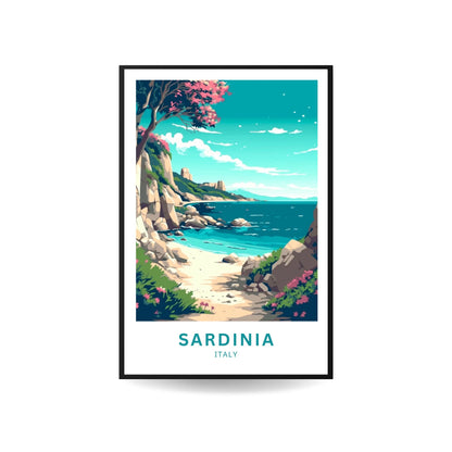 Sardinia Travel Poster