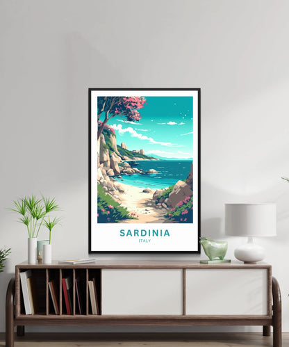 Sardinia Travel Poster