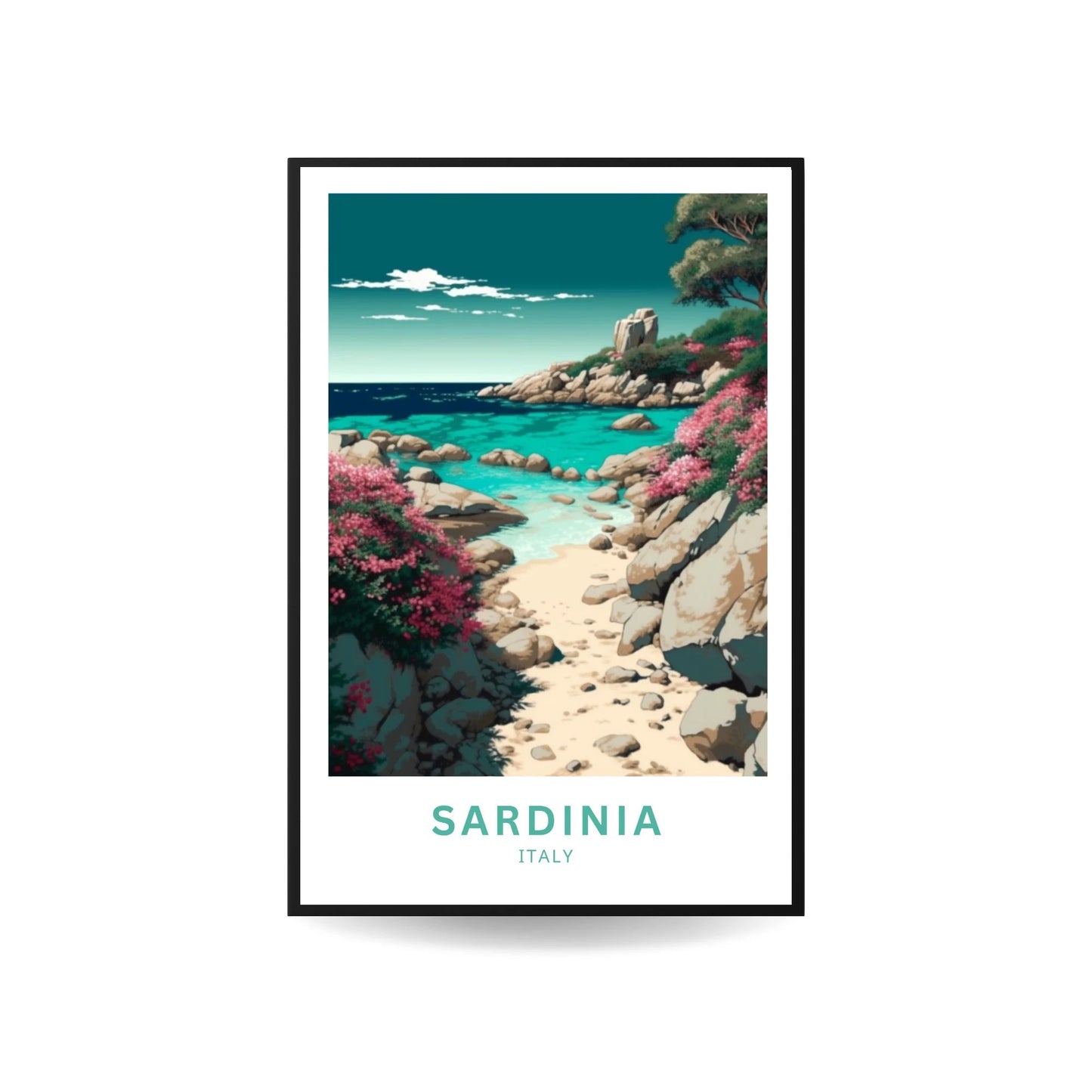 Sardinia Travel Poster