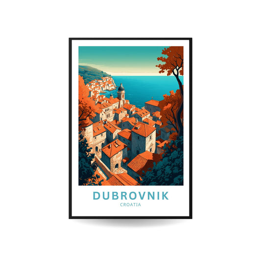 Dubrovnik Travel Poster