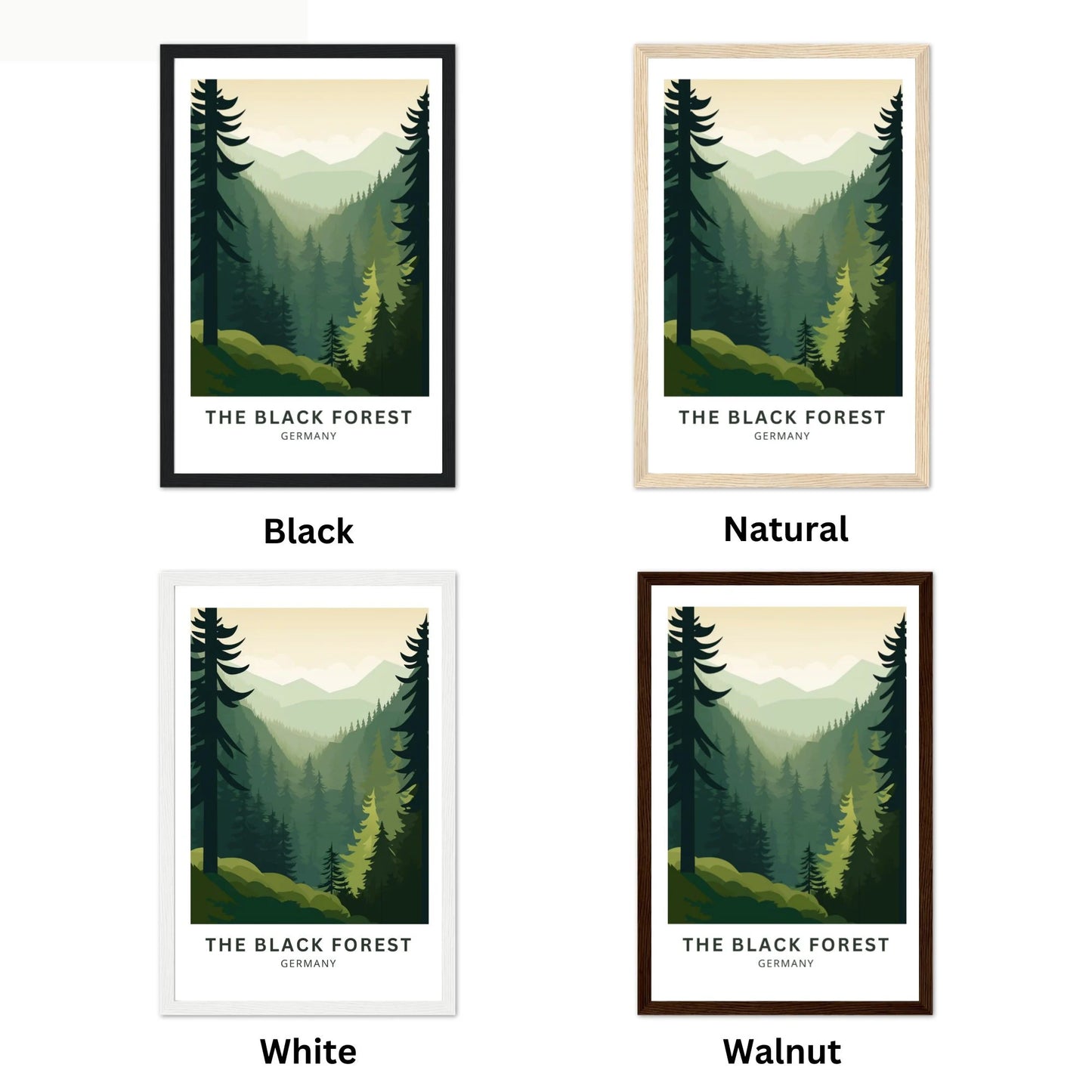 The Black Forest Travel Poster