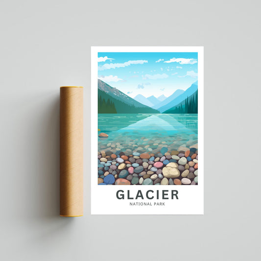Glacier National Park Travel Poster