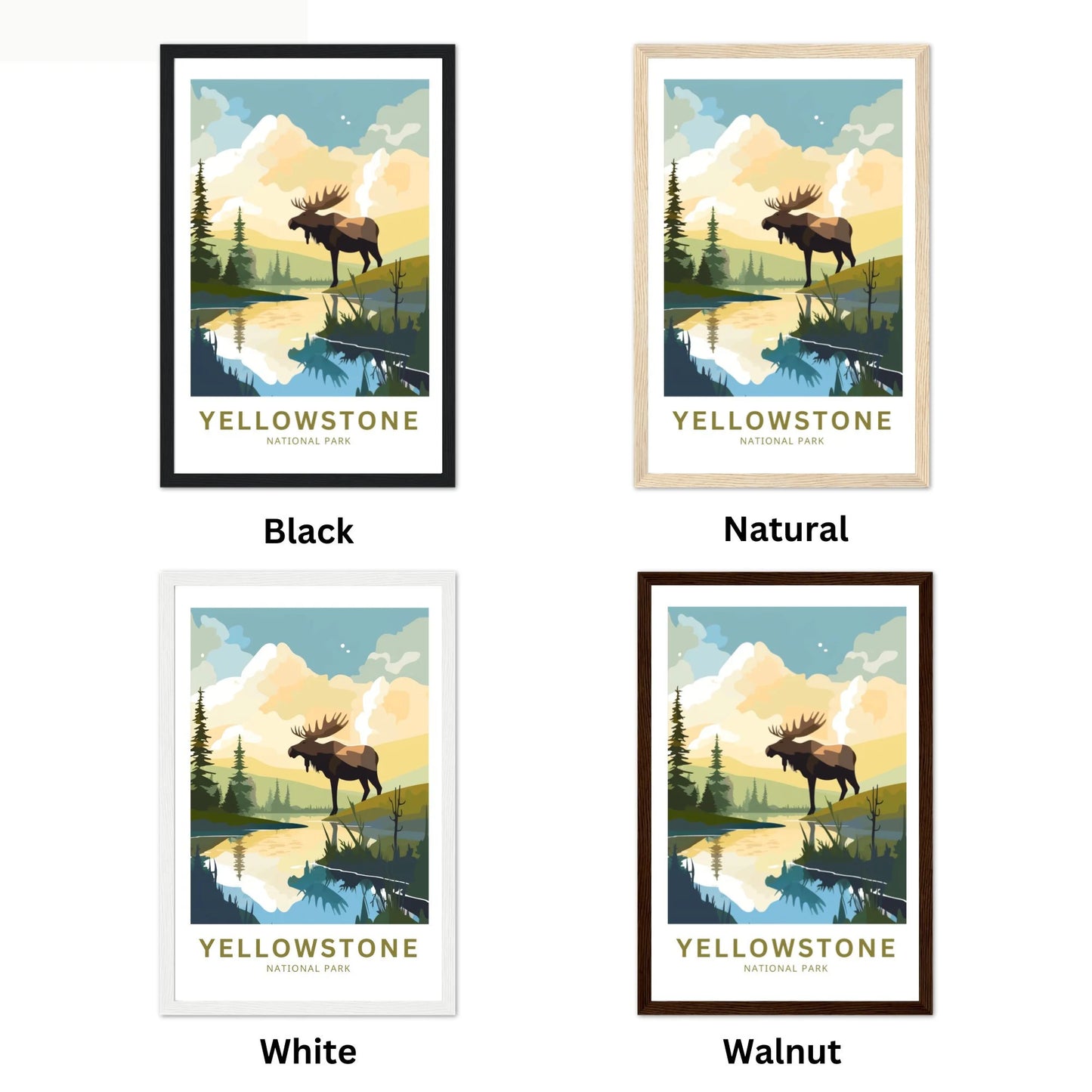 Yellowstone National Park  Travel Poster