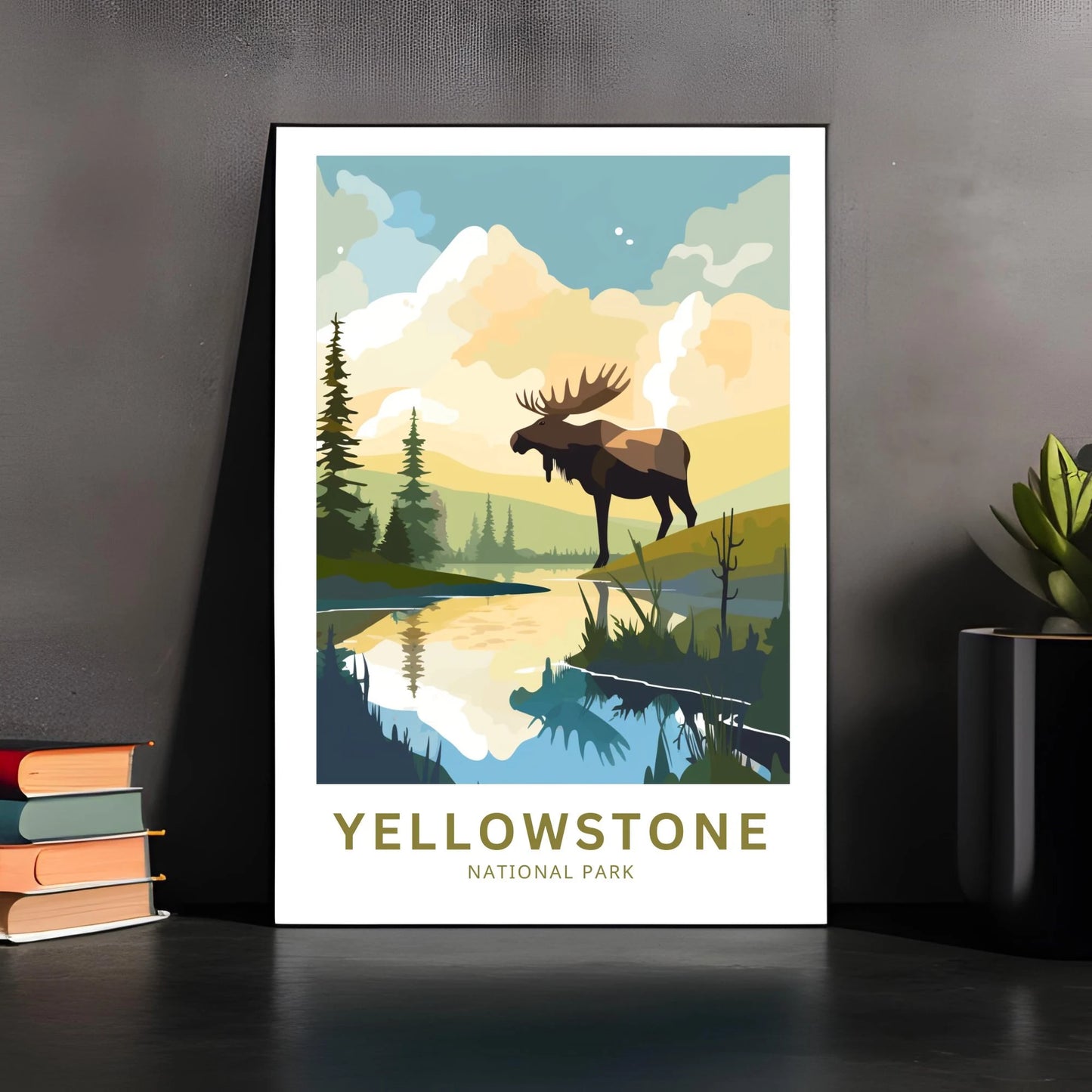 Yellowstone National Park  Travel Poster