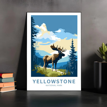 Yellowstone National Park  Travel Poster