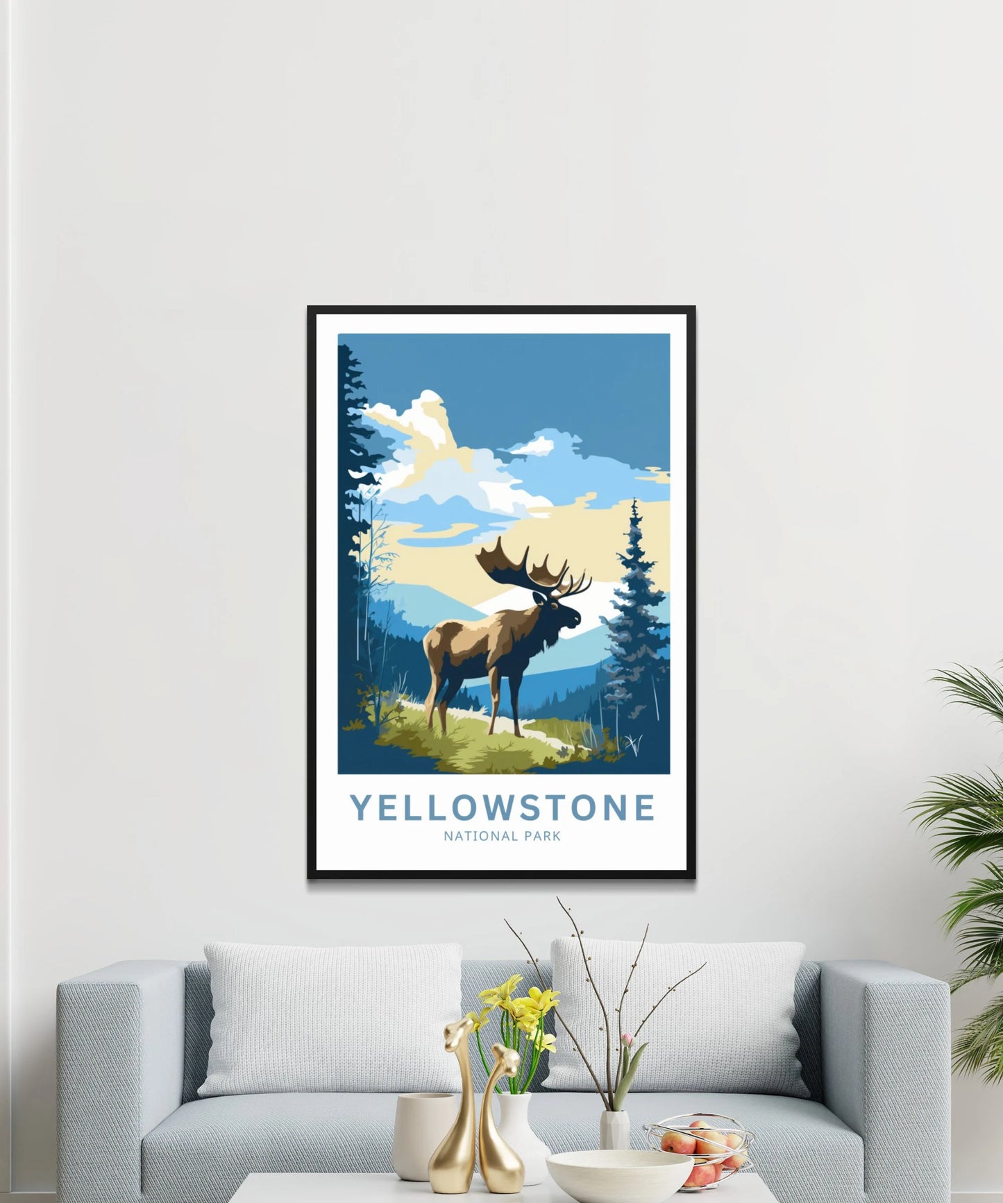 Yellowstone National Park  Travel Poster