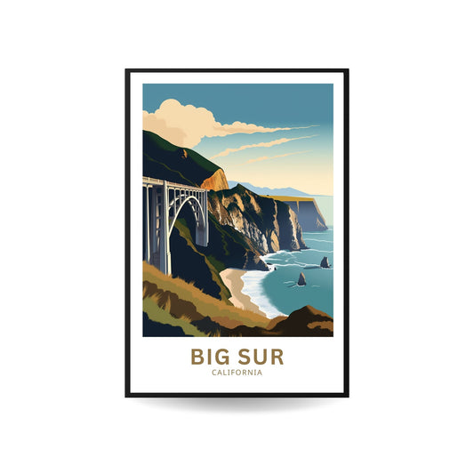 Big Sur Travel Poster