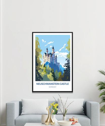 Neuschwanstein Travel Poster