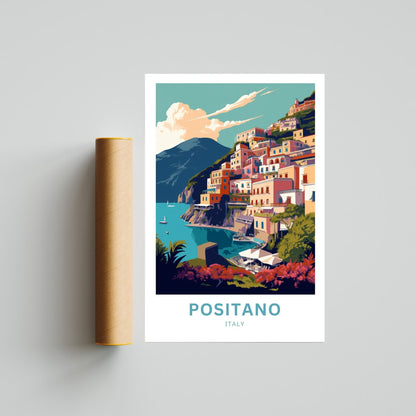 Positano Travel Poster